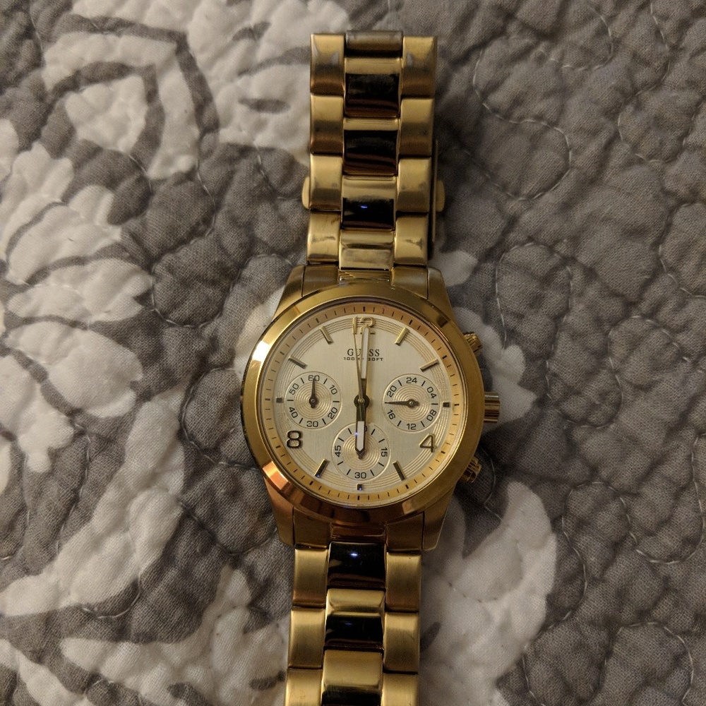Guess gold watch